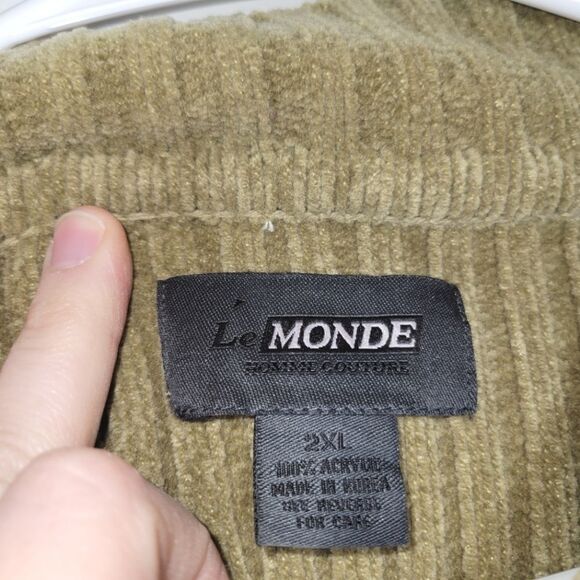Le Monde Homme Couture Men's Vintage Mock Sweater 2XL - Picture 2 of 7